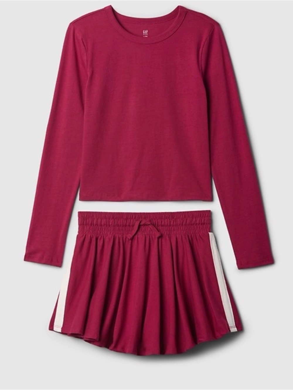 GAP Girls Red Long Sleeve Top & Skort Matching Set